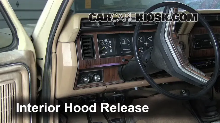 1984 Ford F-250 6.9L V8 Diesel Standard Cab Pickup Capot